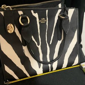 Coach Medium Zebra Purse
